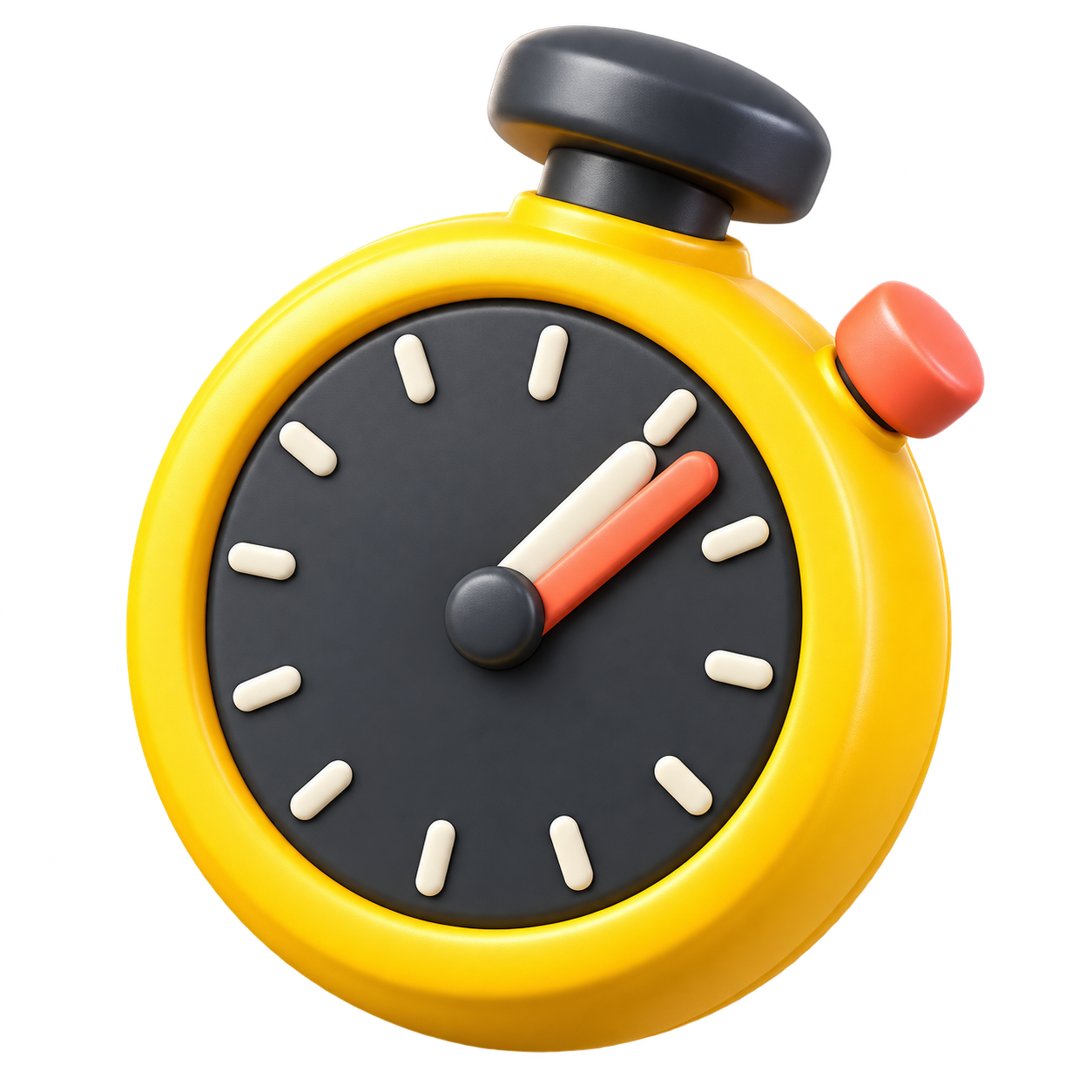 A yellow stopwatch